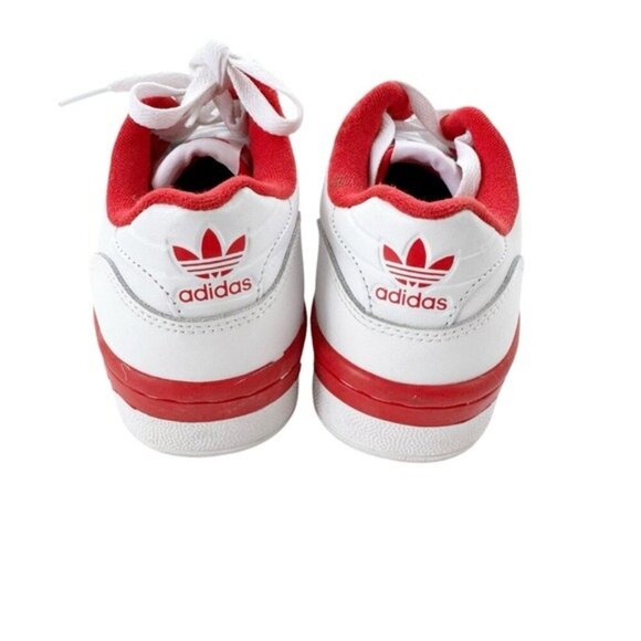 adidas Originals Rivalry Low Leather Sneaker Unisex Red White Size Youth 5.5 - Picture 5 of 12
